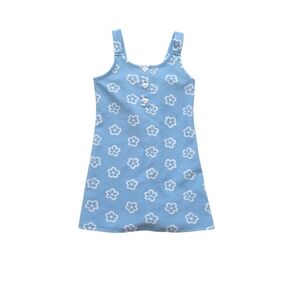 Jenna & Jessie Girls Blue Florl Print Made In The USA Dress Size 4